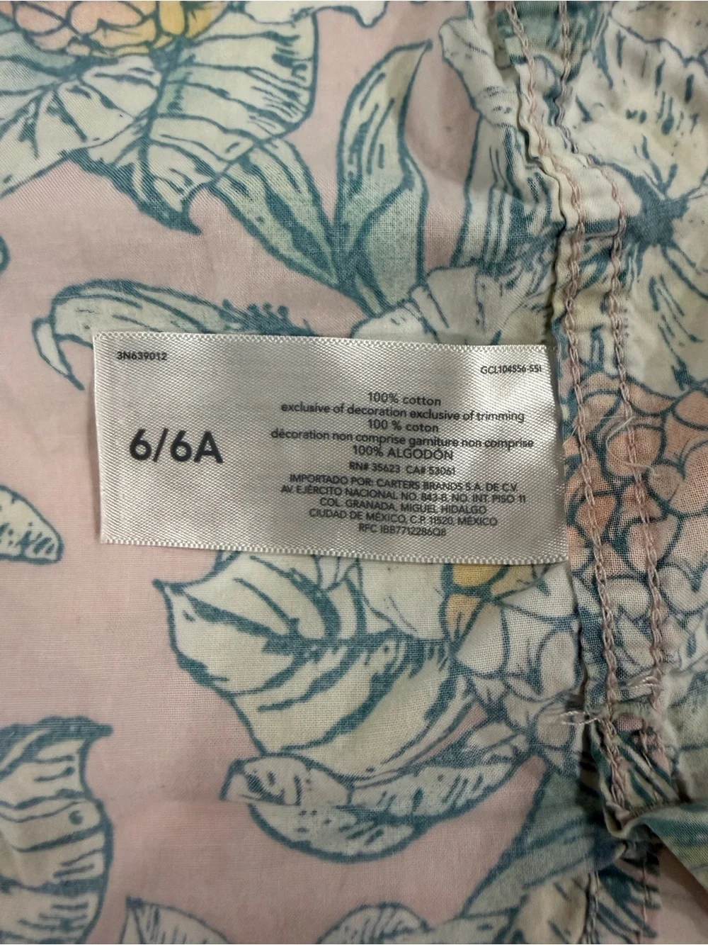 OshKosh B'gosh Boys Tropical Pineapple Hibiscus Button Down Shirt Size 6 / 6A